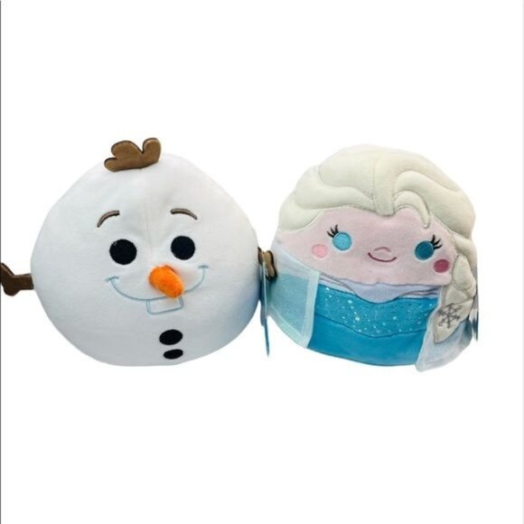 Kellytoy Other - Squishmallow ~Disney ~Elsa & Olaf 7" Set Of 2-Pcs ~Kellytoy  NWT
